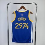 NBA 2974 Curry warriors Maillot bleu